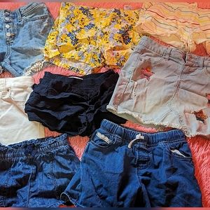 8 pairs of shorts Size 10 girls short bundle